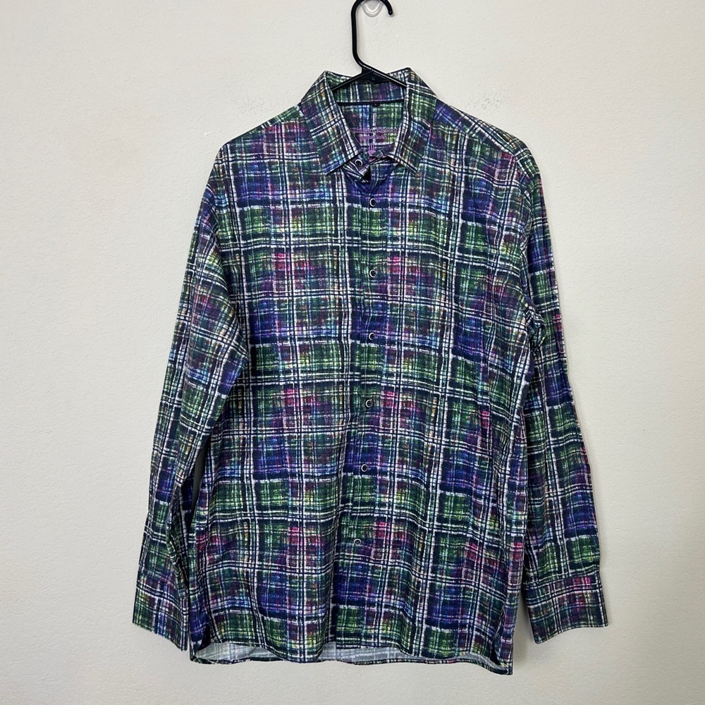 Luchiano Visconti Limited Edition Mens Multi-Color Button Down | Sz L
